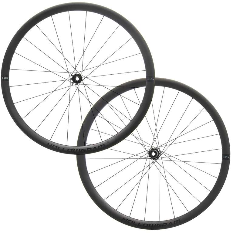 Paire de roues vélo à disques Cannondale Hollowgram 35 Carbon Clincher Disc Road Wheelset - 700c
