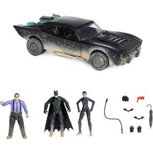 Coffret Dc Comics Batman Et Lt. Gordon - 3 Figurines Articulées + Voiture + Accessoires