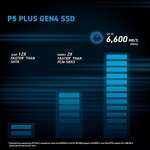 SSD interne M.2 NVMe 4.0 Crucial P5 Plus 1 To avec dissipateur (CT1000P5PSSD5) - Compatible PS5