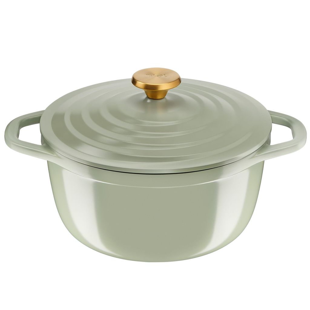 Cocotte ronde Tefal Air Soft Light E2664625 - 24 cm, Couvercle, Tous feux dont induction