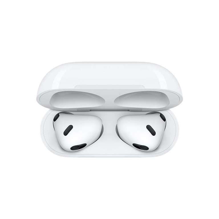 Ecouteurs Apple AirPods 3ème génération + boîtier MagSafe MME73ZM/A (Via retrait Drive, via 20€ sur la carte fidélité)