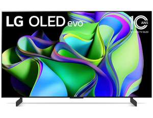 TV OLED Evo LG OLED42C3 106 cm 4K UHD Smart TV - Noir et Argent (via 120€ cagnotté)
