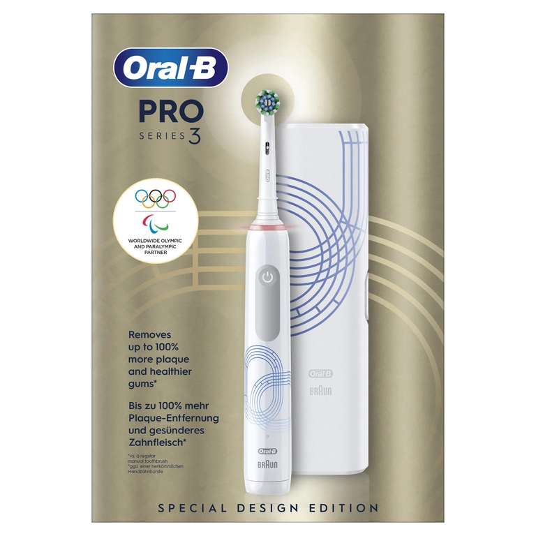 Brosse à dents électrique Oral-B Blanc Series 3 Pro (via 40.59€ sur la carte fidélité + ODR 20€)