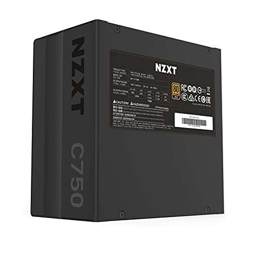 Alimentation PC modulaire NZXT C750 (‎NP-C750M-EU) - 750W, 80+ Gold, Garantie 10 ans