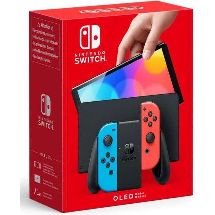 Console Nintendo Switch OLED avec paire de Joy-Con (via Retrait Magasins Participants)