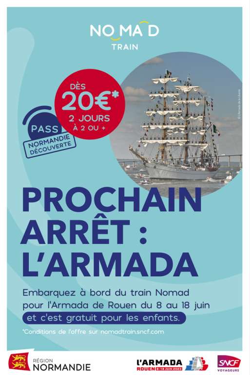 Entrée, Visites de navires, Animations et Concerts gratuits – Armada de Rouen (76)