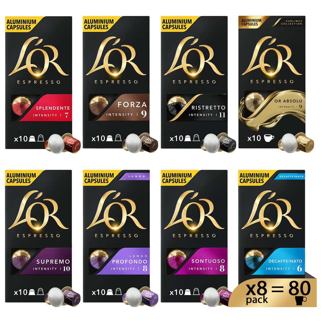Coffret cadeau 80 capsules compatibles machine Nespresso®* Bonifieur