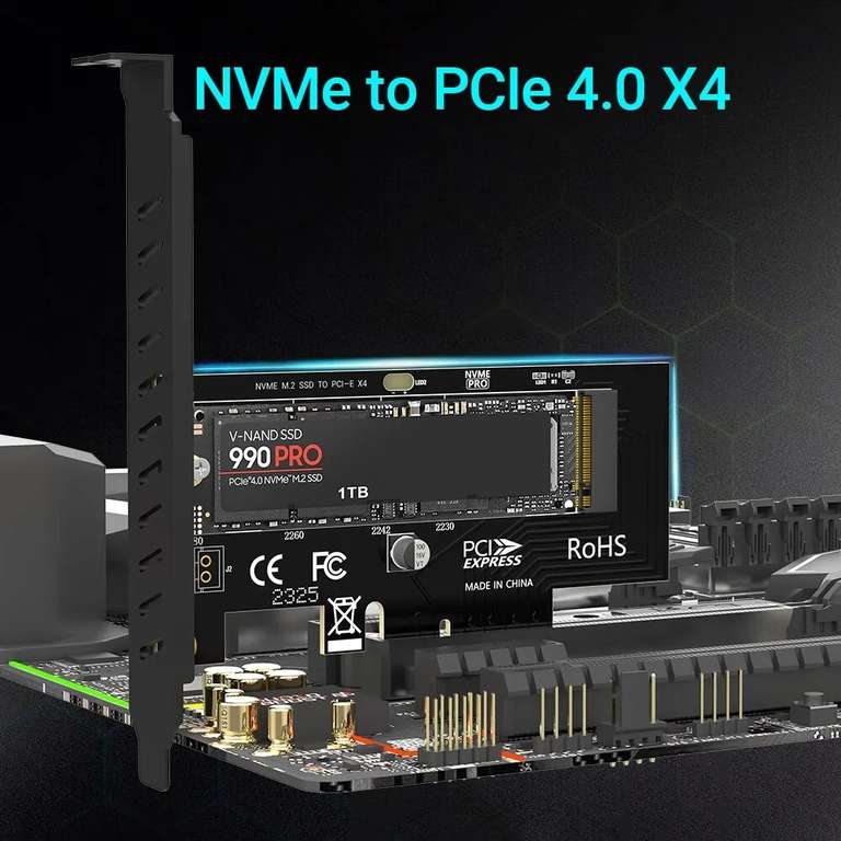 Adaptateur PCIe/M2 MVNe Guitar YI