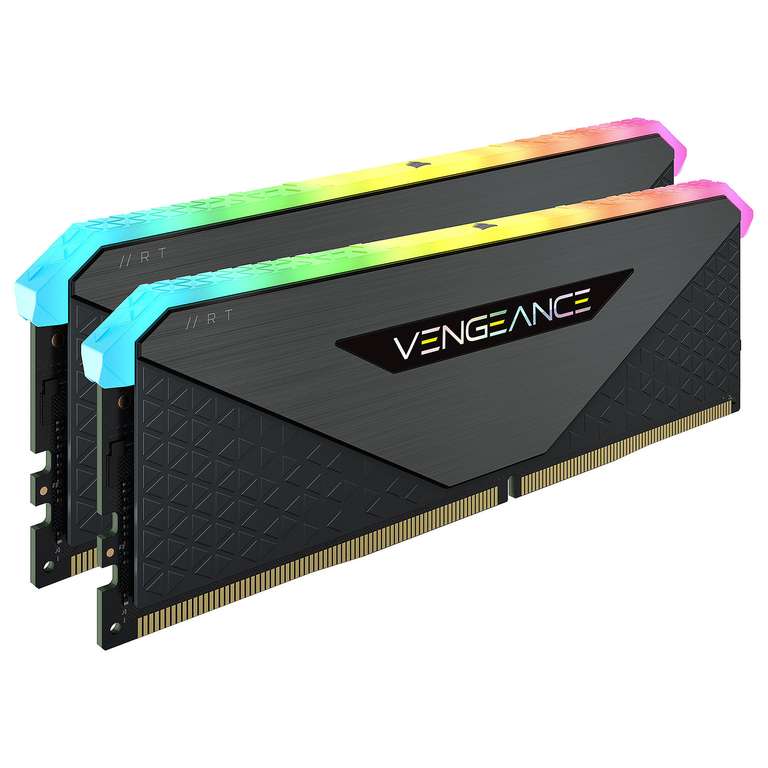 Kit mémoire RAM DDR4 Corsair Vengeance RGB RT ‎CMN32GX4M2Z3600C16 - 32 Go (2x 16 Go), 3600 MHz, C16