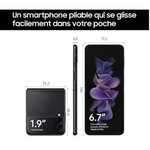Smartphone pliable 6.7" Samsung Galaxy Z Flip3 5G - 8 Go de RAM, 128 Go de stockage (Reconditionné - Très Bon Etat)