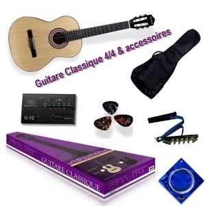 Pack Guitare Classique Delson Gradana naturel + accessoire