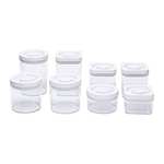 Lot 8 pièces de boîtes Alimentaires carrées et rondes hermétiques Amazon Basics - Plastique sans BPA