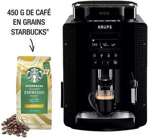 Expresso Broyeur Krups YY4729FD Essential + 450g de café en grain Starbucks