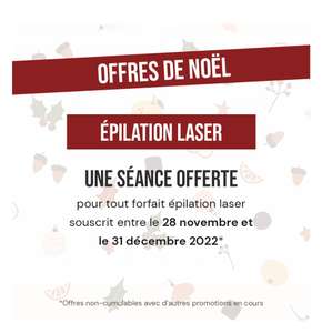 Une séance offerte pour tout forfait d'épilation laser souscrit avant le 31/12/2022 (lazeo.com)