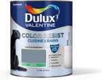 Sélection de peintures Dulux en Destockage - Ex : Peinture murs et boiseries Dulux Valentine Color Resist cuisine mat - Vert saule, 2,5L