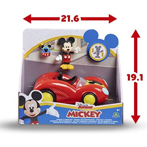 Jouet Mickey, Véhicule avec 1 figurine 7,5 cm et 1 accessoire