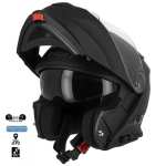 Casque Moto Intégral Modulable Bluetooth Double Visière – Certifié ECE & DOT, B2 L 58-59 Cm