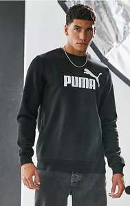 Sweat Puma Essentials avec grand logo pour Homme - Noir, taille XS