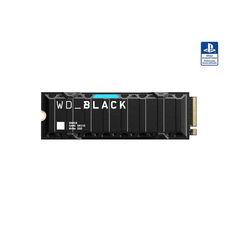 SSD NVMe WD_Black SN850 pour PS5 - 2 To avec dissipateur