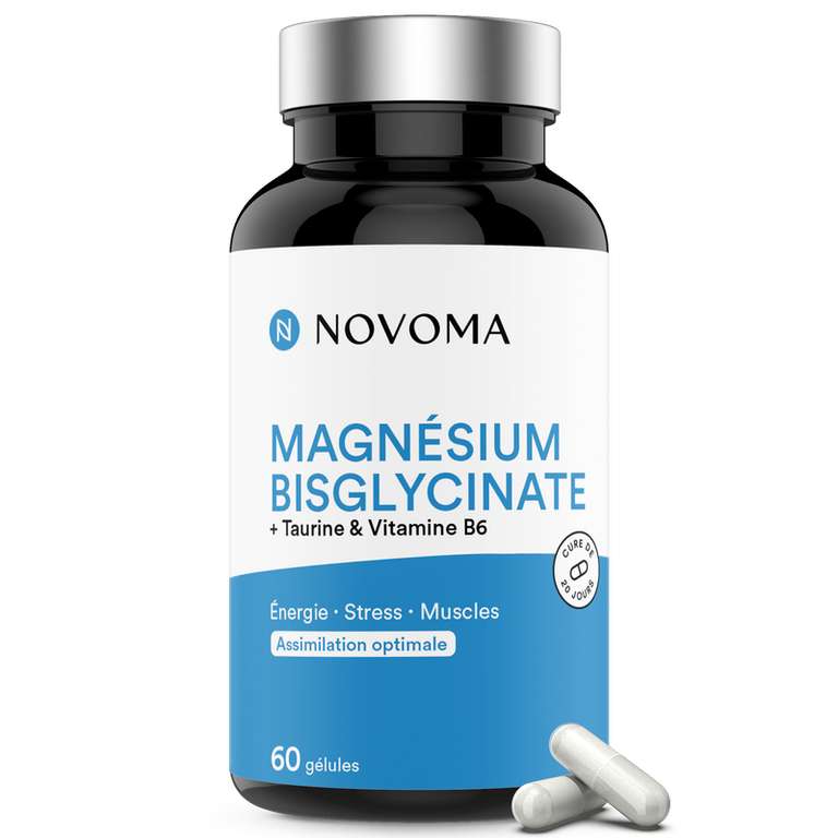 60 gélules Magnésium Bisglycinate Novoma (Frais de port inclus) - novoma.com