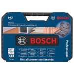 Coffret de forets et d'embouts en titane Bosch Professional - 103 pièces (forets béton, mèches à bois, mèches plates, embouts, trépans...)