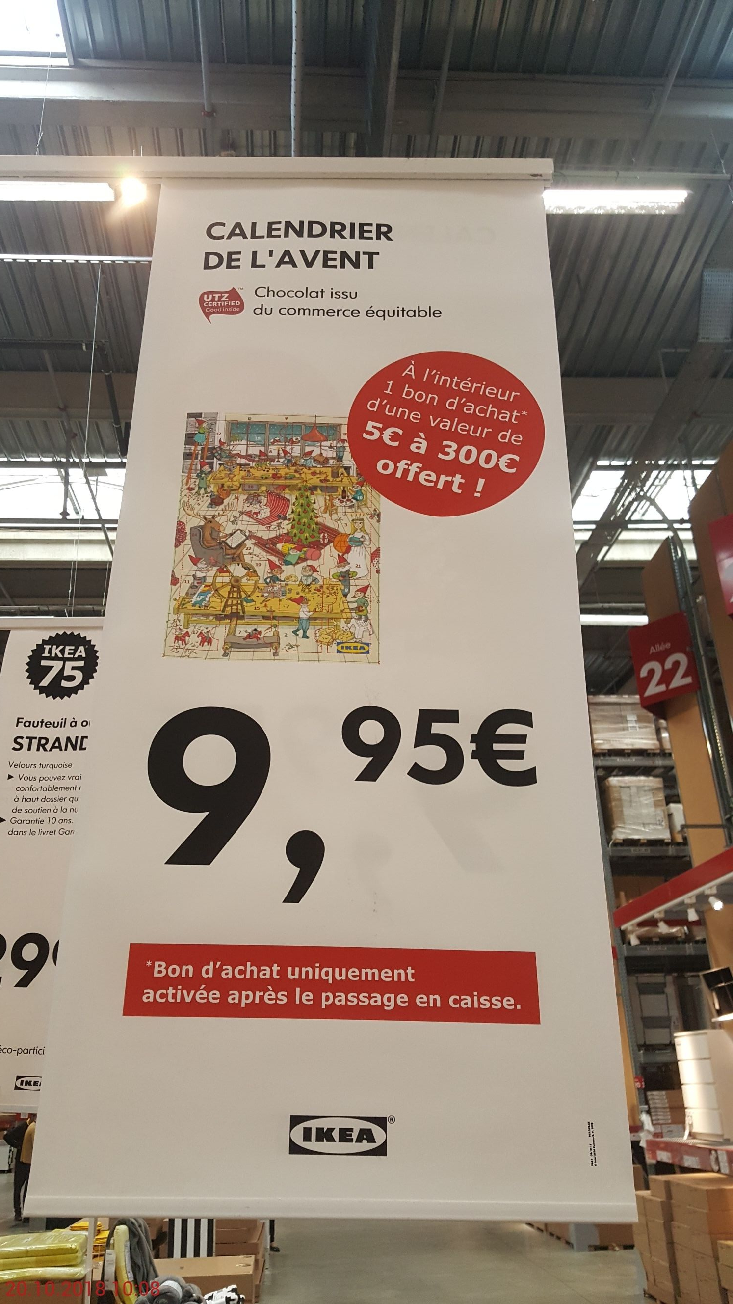 Calendrier de l'avent Ikea + bon d'achat d'un montant compris entre 5