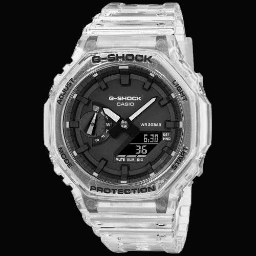 Montre G-Shock Transparent Skeleton GA-2100SKE-7AER à 98.1€ pour les