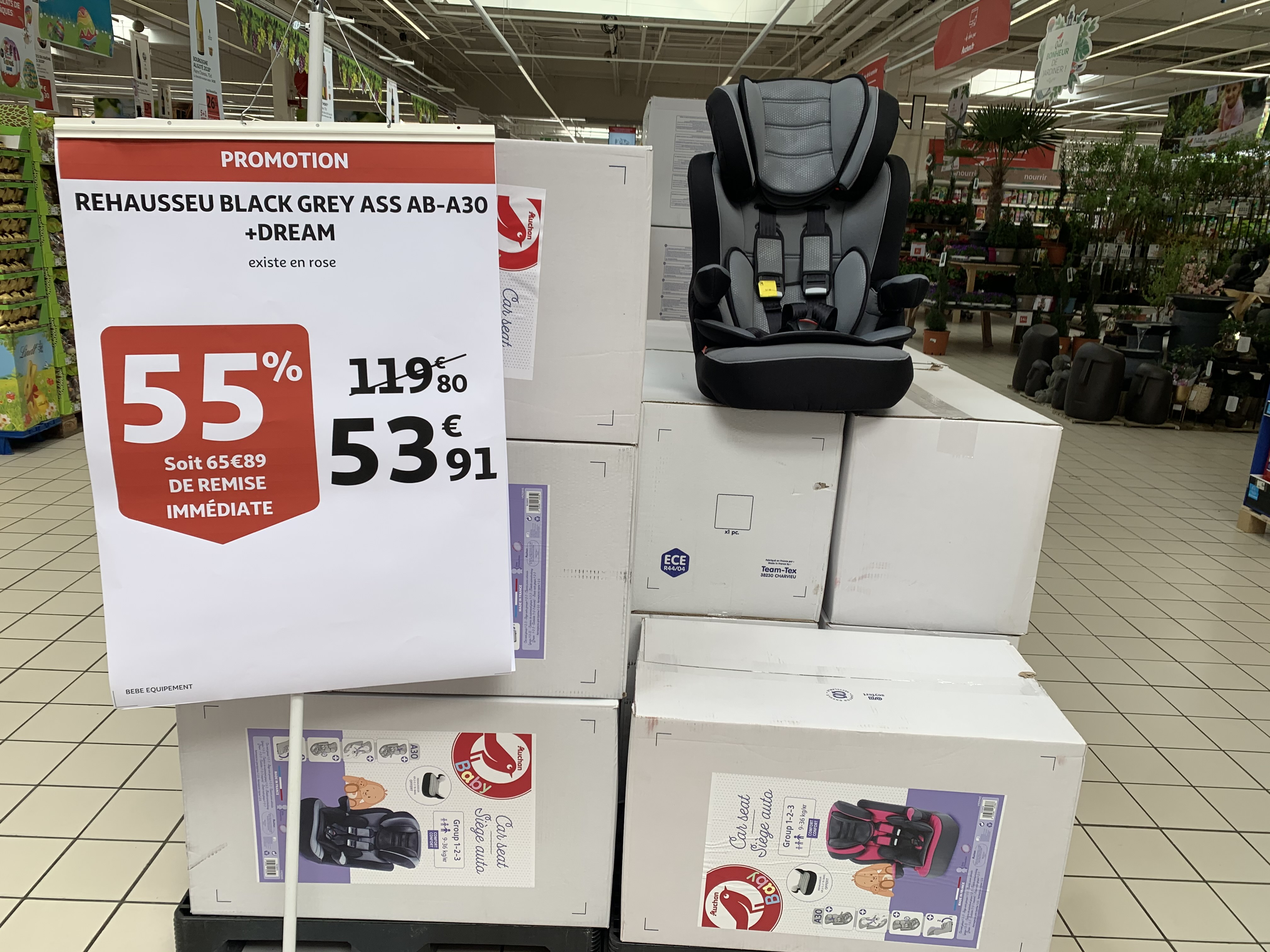 siege auto 123 auchan