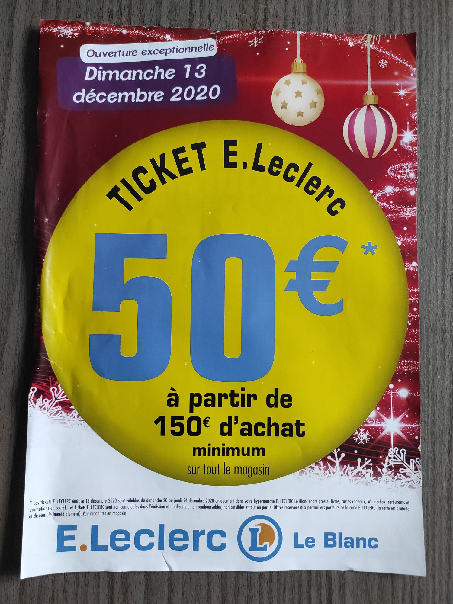 Carte De Fidelite 50 Rembourses En Tickets E Leclerc Des 150 De Courses Sur Tout Le Magasin Le Blanc 36 Dealabs Com