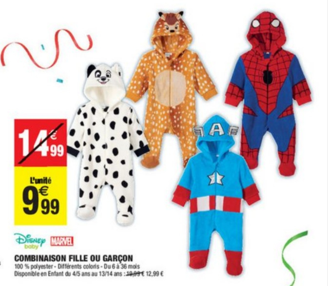 Combinaison Pyjama Disney Et Marvel Pour Bebes Enfants Puiseux Pontoise 95 Dealabs Com