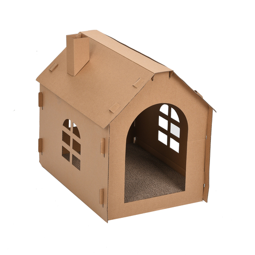 Maison Pour Chat Personnalisable Avec Griffoir Carton 36 X 48 X 44 Cm Dealabs Com